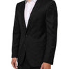 Dolce & Gabbana Black MARTINI 2 Buttons Suit Jacket Blazer