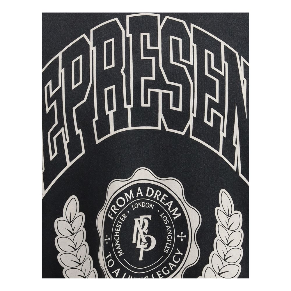 Schwarzes Baumwoll-Sweatshirt