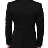 Dolce & Gabbana Black SICILIA Double Breasted Jacket Blazer