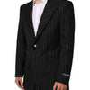 Dolce & Gabbana Black Stripes 2 Buttons Suit Jacket Blazer