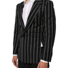 Dolce & Gabbana Black Stripes SICILIA 1 Button Suit Blazer