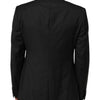 Dolce & Gabbana Black Wool GOLD 1 Button Suit Coat Blazer