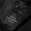 Dolce & Gabbana Black Wool GOLD 1 Button Suit Coat Blazer