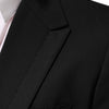 Dolce & Gabbana Black Wool 2 Buttons Suit Men Jacket Blazer