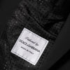 Dolce & Gabbana Black Wool 2 Buttons Suit Men Jacket Blazer