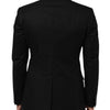 Dolce & Gabbana Black Wool 2 Buttons Suit Men Jacket Blazer