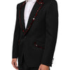 Dolce & Gabbana Black SICILIA Crystal Embellished Men Blazer