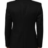 Dolce & Gabbana Black SICILIA Crystal Embellished Men Blazer