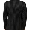 Dolce & Gabbana Black Stripes SICILIA 1 Button Suit Blazer