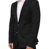 Dolce & Gabbana Black Cotton 2 Buttons Suit Jacket Blazer