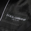 Dolce & Gabbana Black Cotton 2 Buttons Suit Jacket Blazer