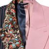 Dolce & Gabbana Multicolor Patchwork Single Breasted Jacket Blazer