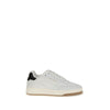 Saint Laurent Bos Taurus Low Top Sneakers aus weißem Kalbsleder