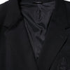 Dolce & Gabbana Black Viscose 2 Buttons Suit Jacket Blazer