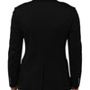 Dolce & Gabbana Black Viscose 2 Buttons Suit Jacket Blazer