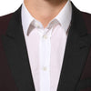 Dolce & Gabbana Maroon Wool 2 Buttons Suit Jacket Blazer
