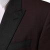 Dolce & Gabbana Maroon Wool 2 Buttons Suit Jacket Blazer