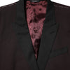 Dolce & Gabbana Maroon Wool 2 Buttons Suit Jacket Blazer