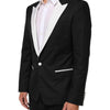 Dolce & Gabbana Black White MARTINI 1 Button Men Suit Blazer