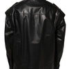 Dolce & Gabbana Black Leather Full Zip Biker Blouson Jacket