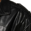 Dolce & Gabbana Black Leather Full Zip Biker Blouson Jacket