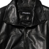 Dolce & Gabbana Black Leather Full Zip Biker Blouson Jacket