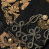 Dolce & Gabbana Black Brocade Embroidery Men Coat Jacket