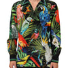 Dolce & Gabbana Multicolor Parrot Print Lounge Casual Shirt