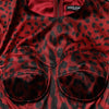 Dolce & Gabbana Red Leopard Sheath Long Sleeves Dress