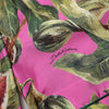 Dolce & Gabbana Hot Pink Fig Printed Silk Shirt Blouse Top