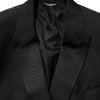 Dolce & Gabbana Black MARTINI Double-Breasted Suit Blazer