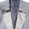 Dolce & Gabbana Gray Wool SICILIA 2 Buttons Men Suit Blazer
