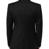 Dolce & Gabbana Black Wool 1 Button Suit Jacket Men Blazer