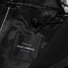Dolce & Gabbana Black Wool 1 Button Suit Jacket Men Blazer