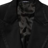 Dolce & Gabbana Black Wool 1 Button Suit Jacket Men Blazer