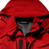 Dolce & Gabbana Red Nylon Hooded Men Full Zip Parka Jacket