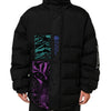 Dolce & Gabbana Black Nylon Puffer Men Full Zip Jacket