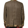 Dolce & Gabbana Brown Camouflage Linen Button Down Jacket
