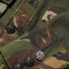 Dolce & Gabbana Brown Camouflage Linen Button Down Jacket