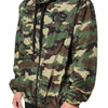 Dolce & Gabbana Green Camouflage Hooded Sweatshirt Jacket