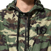 Dolce & Gabbana Green Camouflage Hooded Sweatshirt Jacket