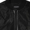 Dolce & Gabbana Black Acetate Full Zip Bomber Men Jacket