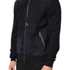 Dolce & Gabbana Black Leather Full Zip Hooded Blouson Jacket