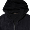 Dolce & Gabbana Black Leather Full Zip Hooded Blouson Jacket