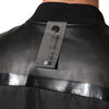Dolce & Gabbana Black Leather Nylon FullZip Blouson Jacket