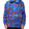 Dolce & Gabbana Blue Tie Dye Logo Hooded Sweatshirt Jacket