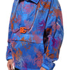 Dolce & Gabbana Blue Tie Dye Logo Hooded Sweatshirt Jacket