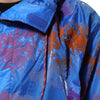 Dolce & Gabbana Blue Tie Dye Logo Hooded Sweatshirt Jacket