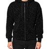 Dolce & Gabbana Black Cotton Hooded Full Zip Bomber Jacket
