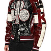 Dolce & Gabbana Multicolor Hooded Leather DG King Men Biker Jacket